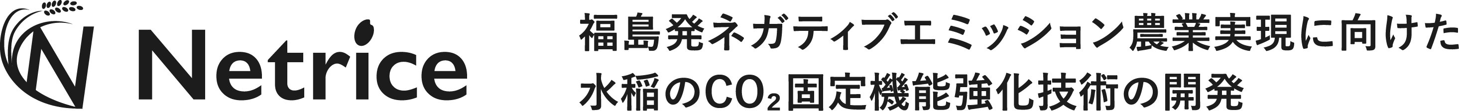 Netrice(ネットライス)|水稲のCO₂固定機能強化技術の研究